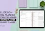 design digital planner printable planner etsy digital planner hyperlinked